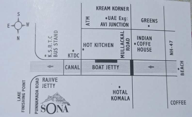 How to reach Sona Heritage Home, Alleppey